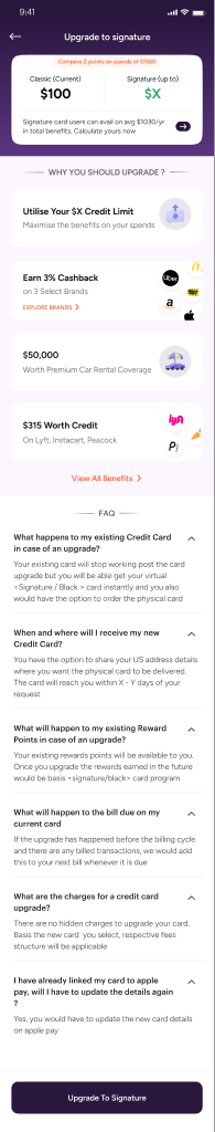 Value proposition led by a credit-limit increase