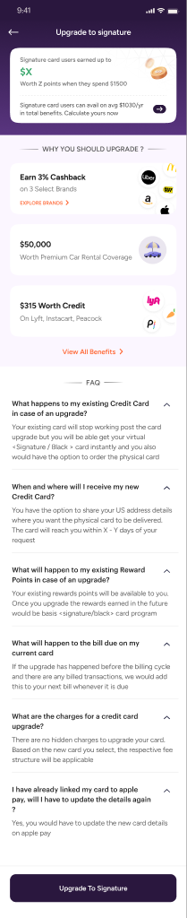 Signature value proposition page